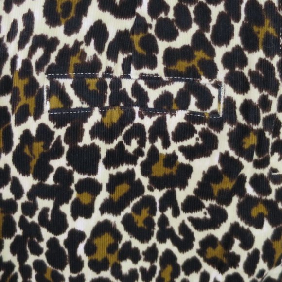 J.Crew Leopard Print Corduroy Buckle Mini Skirt - Picture 8 of 13